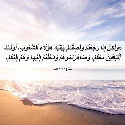 Picture 06 - يَشُوع 23:12 AVD - «وَلَكِنْ إِذَا - Bible Verse Picture