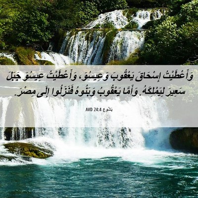 Picture 06 - يَشُوع 24:4 AVD - وَأَعْطَيْتُ إِسْحَاقَ - Bible Verse Picture