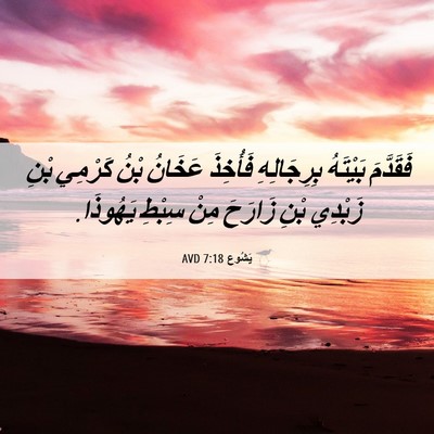 Picture 06 - يَشُوع 7:18 AVD - فَقَدَّمَ بَيْتَهُ - Bible Verse Picture