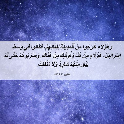 Picture 06 - يَشُوع 8:22 AVD - وَهَؤُلَاءِ خَرَجُوا مِنَ - Bible Verse Picture