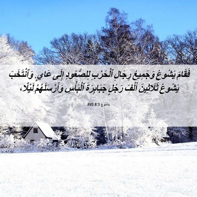 Picture 06 - يَشُوع 8:3 AVD - فَقَامَ يَشُوعُ وَجَمِيعُ - Bible Verse Picture