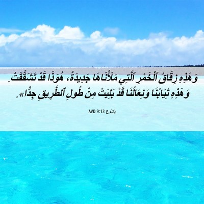 Picture 06 - يَشُوع 9:13 AVD - وَهَذِهِ زِقَاقُ - Bible Verse Picture