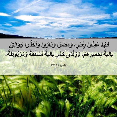 Picture 06 - يَشُوع 9:4 AVD - فَهُمْ عَمِلُوا بِغَدْرٍ، - Bible Verse Picture