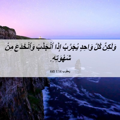 Picture 06 - يَعقُوب 1:14 AVD - وَلَكِنَّ كُلَّ وَاحِدٍ - Bible Verse Picture