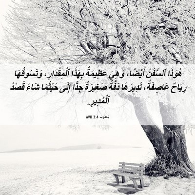 Picture 06 - يَعقُوب 3:4 AVD - هُوَذَا ٱلسُّفُنُ - Bible Verse Picture