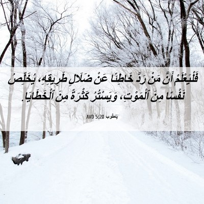 Picture 06 - يَعقُوب 5:20 AVD - فَلْيَعْلَمْ أَنَّ مَنْ - Bible Verse Picture