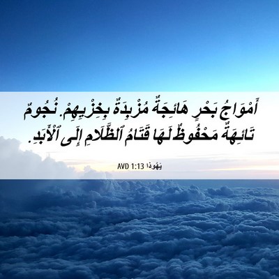 Picture 06 - يَهُوذا 1:13 AVD - أَمْوَاجُ بَحْرٍ - Bible Verse Picture