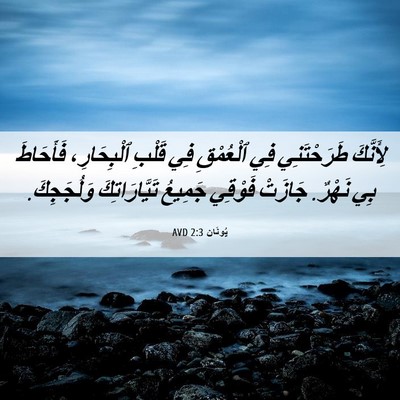 Picture 06 - يُونَان 2:3 AVD - لِأَنَّكَ طَرَحْتَنِي فِي - Bible Verse Picture
