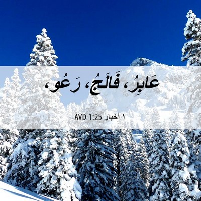 Picture 06 - ١ أخبار 1:25 AVD - عَابِرُ، فَالَجُ، - Bible Verse Picture