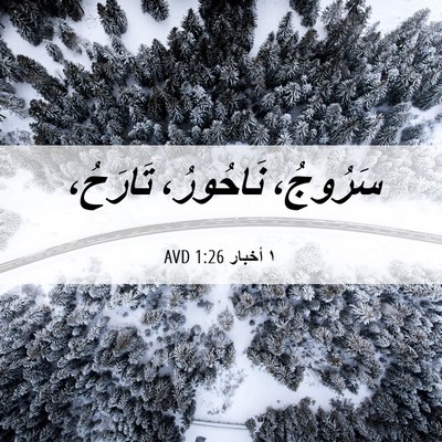 Picture 06 - ١ أخبار 1:26 AVD - سَرُوجُ، نَاحُورُ، - Bible Verse Picture