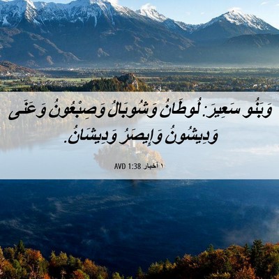 Picture 06 - ١ أخبار 1:38 AVD - وَبَنُو سَعِيرَ: لُوطَانُ - Bible Verse Picture