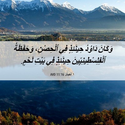 Picture 06 - ١ أخبار 11:16 AVD - وَكَانَ دَاوُدُ حِينَئِذٍ - Bible Verse Picture