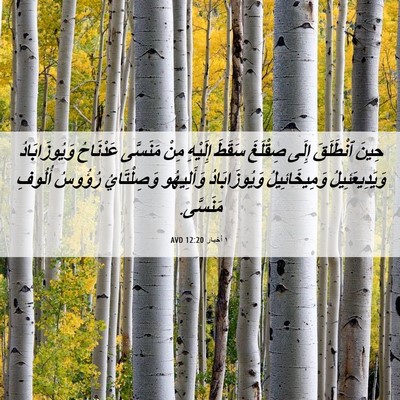 Picture 06 - ١ أخبار 12:20 AVD - حِينَ ٱنْطَلَقَ إِلَى - Bible Verse Picture
