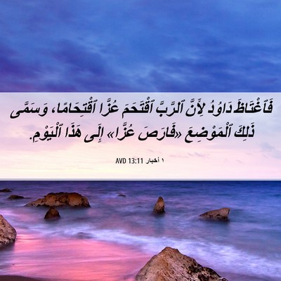 Picture 06 - ١ أخبار 13:11 AVD - فَٱغْتَاظَ دَاوُدُ - Bible Verse Picture