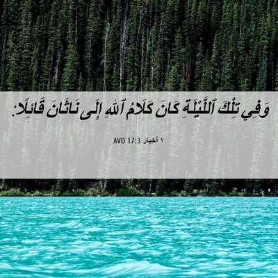 Picture 06 - ١ أخبار 17:3 AVD - وَفِي تِلْكَ ٱللَّيْلَةِ - Bible Verse Picture