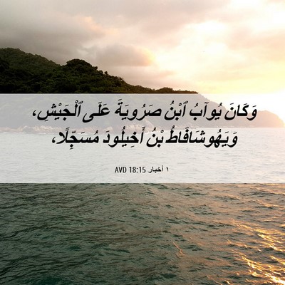 Picture 06 - ١ أخبار 18:15 AVD - وَكَانَ يُوآبُ ٱبْنُ - Bible Verse Picture
