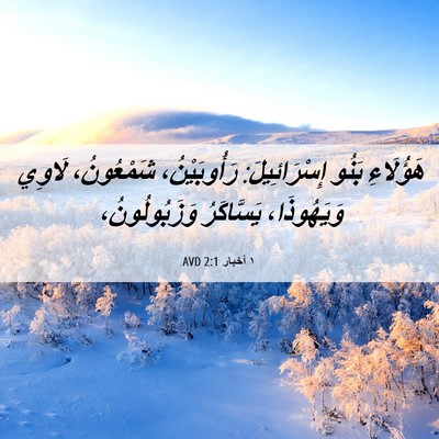 Picture 06 - ١ أخبار 2:1 AVD - هَؤُلَاءِ بَنُو - Bible Verse Picture