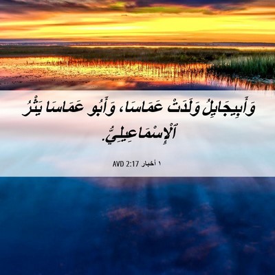 Picture 06 - ١ أخبار 2:17 AVD - وَأَبِيجَايِلُ وَلَدَتْ - Bible Verse Picture