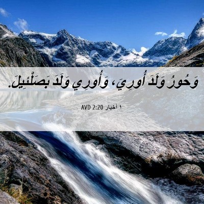 Picture 06 - ١ أخبار 2:20 AVD - وَحُورُ وَلَدَ أُورِيَ، - Bible Verse Picture