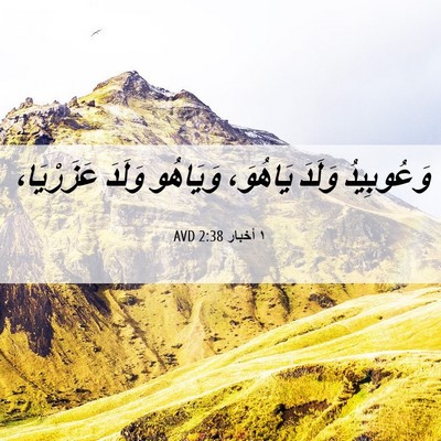 Picture 06 - ١ أخبار 2:38 AVD - وَعُوبِيدُ وَلَدَ - Bible Verse Picture