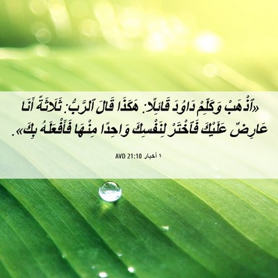 Picture 06 - ١ أخبار 21:10 AVD - «ٱذْهَبْ وَكَلِّمْ - Bible Verse Picture