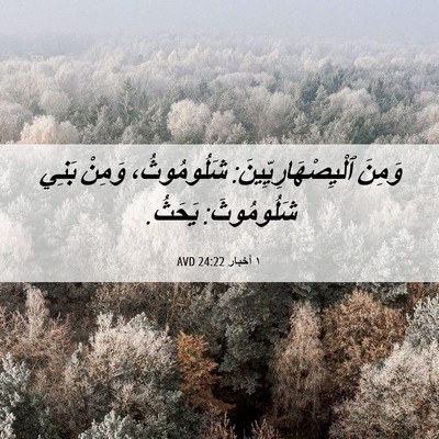 Picture 06 - ١ أخبار 24:22 AVD - وَمِنَ - Bible Verse Picture