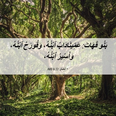 Picture 06 - ١ أخبار 6:22 AVD - بَنُو قَهَاتَ: - Bible Verse Picture