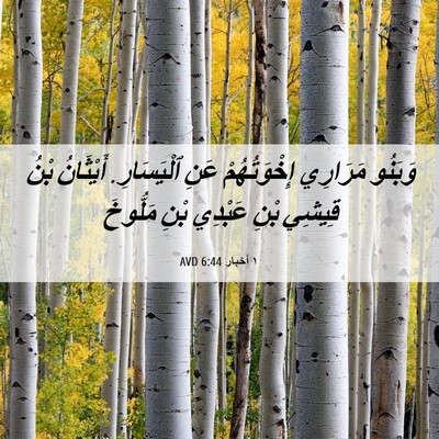 Picture 06 - ١ أخبار 6:44 AVD - وَبَنُو مَرَارِي - Bible Verse Picture