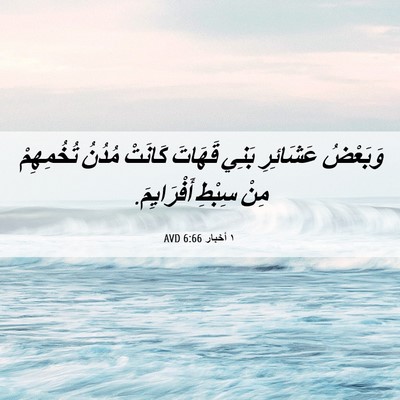 Picture 06 - ١ أخبار 6:66 AVD - وَبَعْضُ عَشَائِرِ بَنِي - Bible Verse Picture