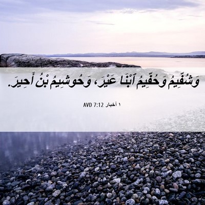 Picture 06 - ١ أخبار 7:12 AVD - وَشُفِّيمُ وَحُفِّيمُ - Bible Verse Picture