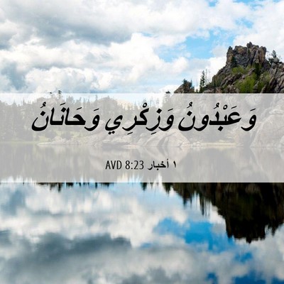 Picture 06 - ١ أخبار 8:23 AVD - وَعَبْدُونُ وَزِكْرِي - Bible Verse Picture
