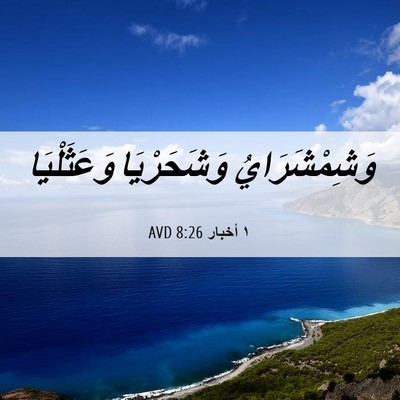 Picture 06 - ١ أخبار 8:26 AVD - وَشِمْشَرَايُ وَشَحَرْيَا - Bible Verse Picture