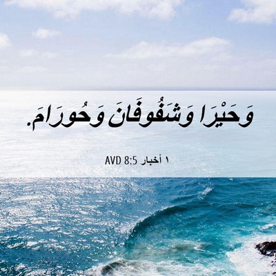 Picture 06 - ١ أخبار 8:5 AVD - وَحَيْرَا وَشَفُوفَانَ - Bible Verse Picture