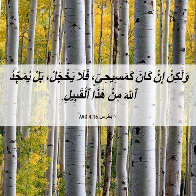 Picture 06 - ١ بطرس 4:16 AVD - وَلَكِنْ إِنْ كَانَ - Bible Verse Picture
