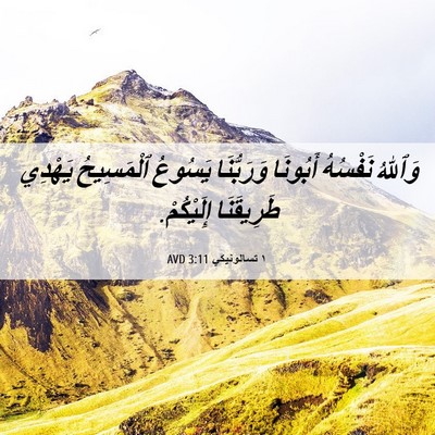 Picture 06 - ١ تسالونيكي 3:11 AVD - وَٱللهُ نَفْسُهُ أَبُونَا - Bible Verse Picture