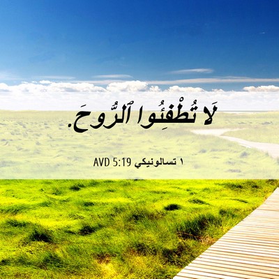 Picture 06 - ١ تسالونيكي 5:19 AVD - لَا تُطْفِئُوا - Bible Verse Picture