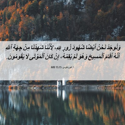 Picture 06 - ١ كورنثوس 15:15 AVD - وَنُوجَدُ نَحْنُ أَيْضًا - Bible Verse Picture