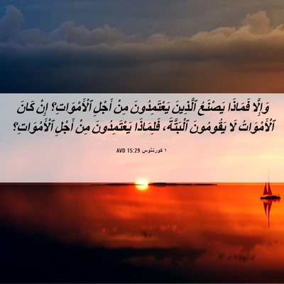 Picture 06 - ١ كورنثوس 15:29 AVD - وَإِلَّا فَمَاذَا - Bible Verse Picture