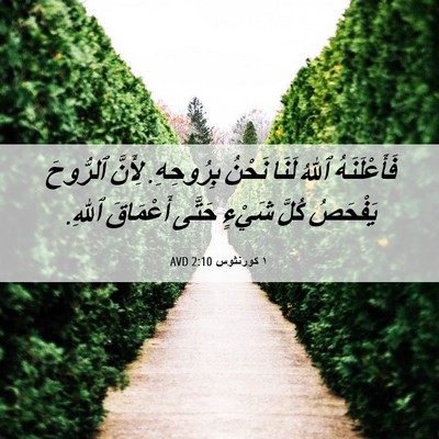 Picture 06 - ١ كورنثوس 2:10 AVD - فَأَعْلَنَهُ ٱللهُ لَنَا - Bible Verse Picture