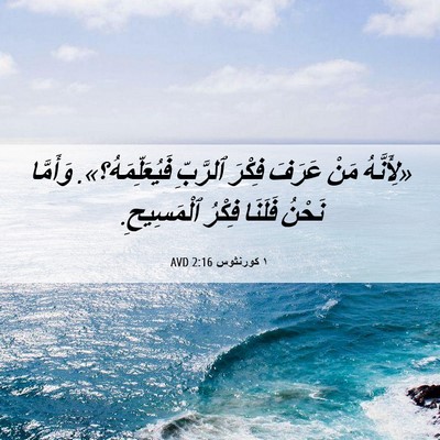 Picture 06 - ١ كورنثوس 2:16 AVD - «لِأَنَّهُ مَنْ عَرَفَ - Bible Verse Picture
