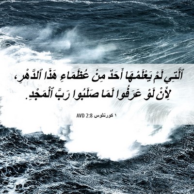 Picture 06 - ١ كورنثوس 2:8 AVD - ٱلَّتِي لَمْ يَعْلَمْهَا - Bible Verse Picture