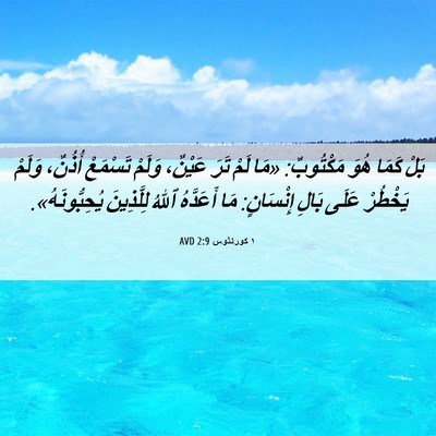 Picture 06 - ١ كورنثوس 2:9 AVD - بَلْ كَمَا هُوَ مَكْتُوبٌ: - Bible Verse Picture