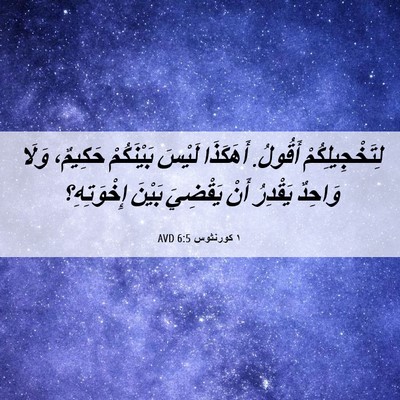Picture 06 - ١ كورنثوس 6:5 AVD - لِتَخْجِيلِكُمْ أَقُولُ. - Bible Verse Picture