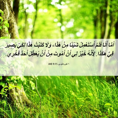 Picture 06 - ١ كورنثوس 9:15 AVD - أَمَّا أَنَا فَلَمْ - Bible Verse Picture