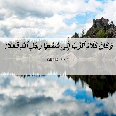 Picture 06 - ٢ أخبار 11:2 AVD - وَكَانَ كَلَامُ ٱلرَّبِّ - Bible Verse Picture