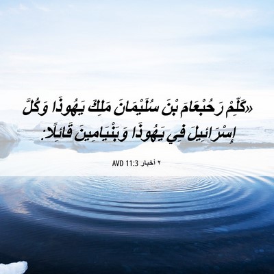 Picture 06 - ٢ أخبار 11:3 AVD - «كَلِّمْ رَحُبْعَامَ بْنَ - Bible Verse Picture