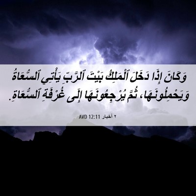 Picture 06 - ٢ أخبار 12:11 AVD - وَكَانَ إِذَا دَخَلَ - Bible Verse Picture