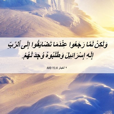 Picture 06 - ٢ أخبار 15:4 AVD - وَلَكِنْ لَمَّا رَجَعُوا - Bible Verse Picture