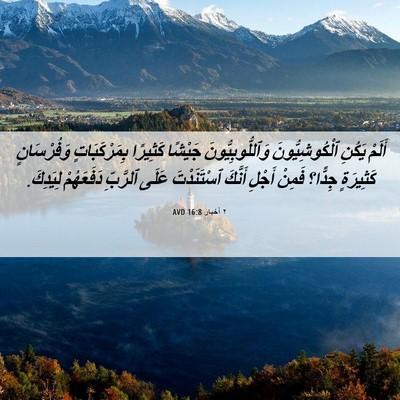 Picture 06 - ٢ أخبار 16:8 AVD - أَلَمْ يَكُنِ - Bible Verse Picture