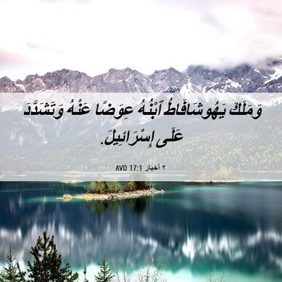Picture 06 - ٢ أخبار 17:1 AVD - وَمَلَكَ يَهُوشَافَاطُ - Bible Verse Picture